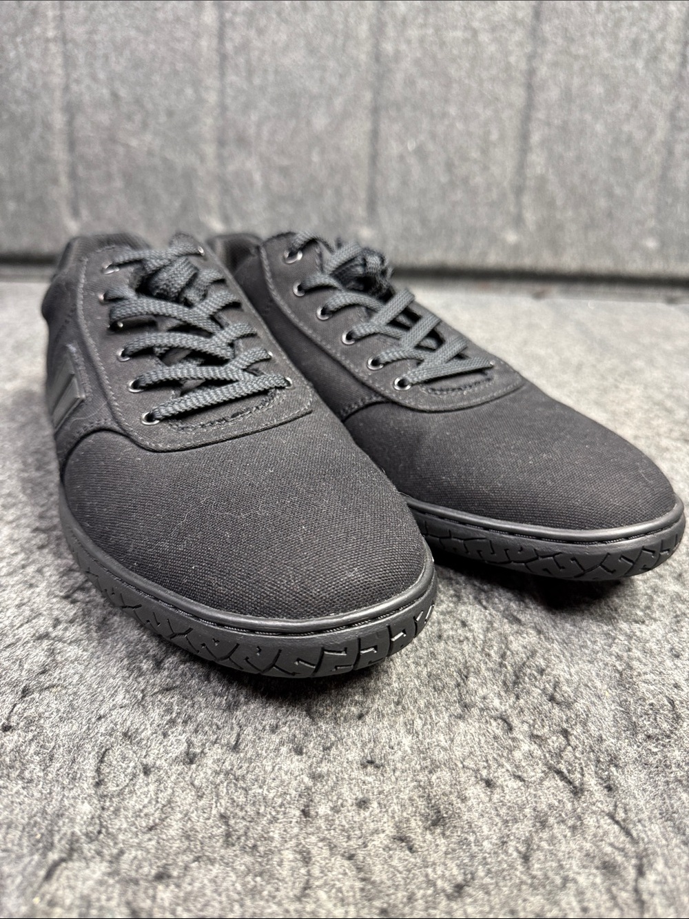 Piloti Men's Black Canvas Lace-Up Sneakers